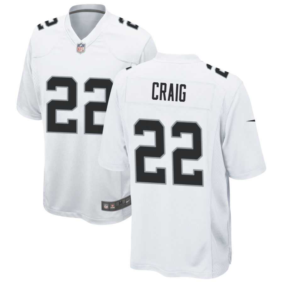 Men & Women & Youth Las Vegas Raiders #22 Roger Craig Nike White Vapor Limited Jersey